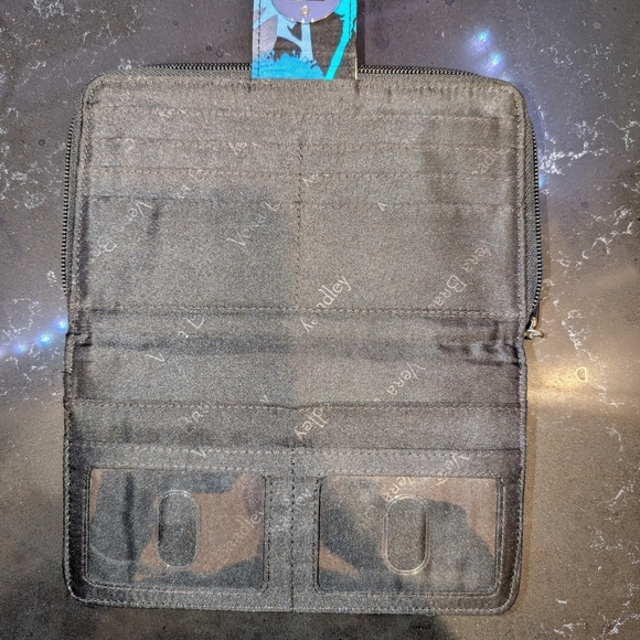 Vera Bradley Large Zip Around Floral Turnlock Wallet - Picture 5 of 5